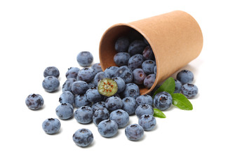 Blueberry on a white background