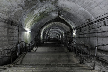 トンネルの長い階段(土合駅)