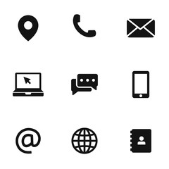 contact us vector icons