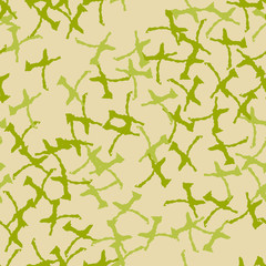 Field camouflage of various shades of green and beige colors