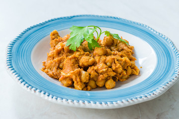 Chole or Chana Masala or Spicy Chickpeas is traditional North Indian main course recipe and usually served with Bhature or Roti/ Naan.