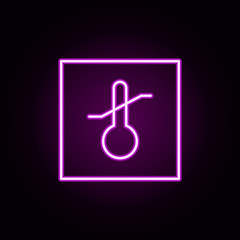 limitations, temperature neon icon. Elements of packaging symbols set. Simple icon for websites, web design, mobile app, info graphics