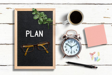 Letterboard mit Aufschrift 