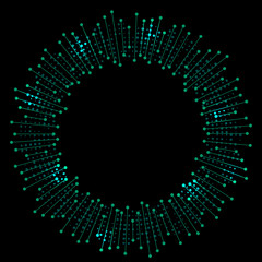 Abstract vector background. Abstract swirl form with connected lines and dots. Consisting of little graphics abstract background vector illustration