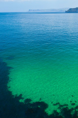 Carrick Island. Larrybane Bay. Causeway Coastal Route. Antrim County, Northern Ireland, Europe