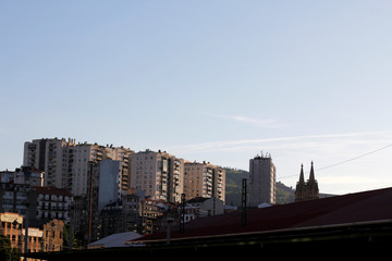 Fototapeta na wymiar Neighbourhood in Bilbao