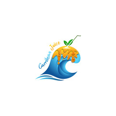 Caribbean juice abstract logo