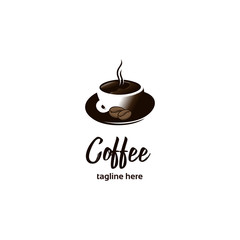 coffee cup logo illustrations
