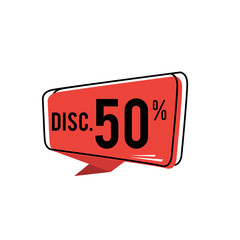 Special Discount 50% design label illustration vector