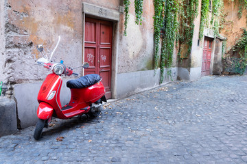 street in Trastevere, Rome, Italy