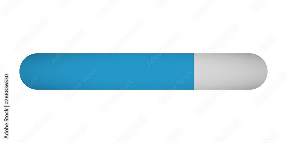 Wall mural loading progress status bar on white background