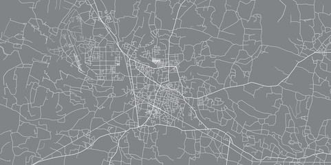 Urban vector city map of Jessore, Bangladesh