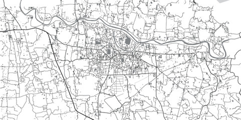 Fototapeta na wymiar Urban vector city map of comilla, Bangladesh