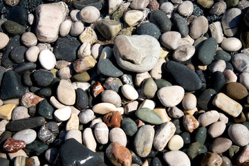 pebbles on the beach
