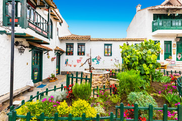 Tenza typical traditional colorful houses