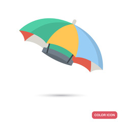 Umbrella headdress color flat icon for web and mobile design
