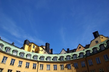 Fototapeta premium Rundes Haus in Stockholm