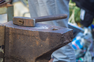 blacksmith tools and fixtures for hand forged metal