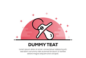Obraz premium DUMMY TEAT ICON CONCEPT