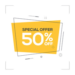Special Offer 50% off Concept