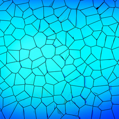 Voronoi cells geometric surface, 3D rendering