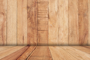 Empty wooden of brown, presentation and template background
