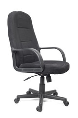 Black used textile office chair