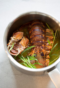 Crayfish shell with tarragon