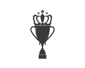 trophy logo icon vector