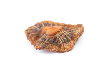 Slice of dried kiwi fruit