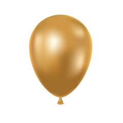 helium balloon on white background