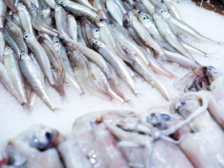 Fish market in Oviedo, Spain.