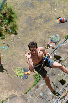 Rock climbing