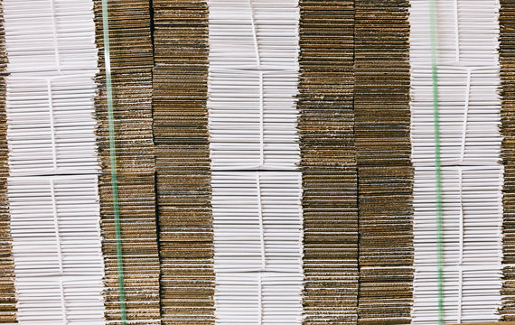 Stack of Boxes in Warehouse shipping Facility