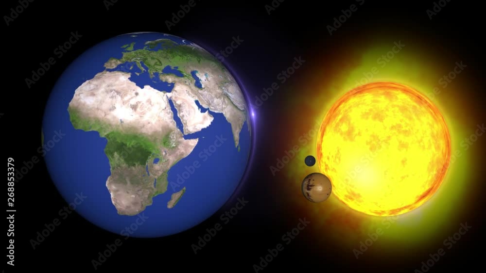 Wall mural animated solar system, 3d universestars of planets and galaxies in this visual element decorated by 