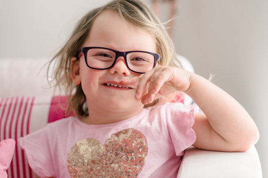 Portrait of smiling pre-school aged child