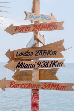 distance to capitol cities arrow direction road sign