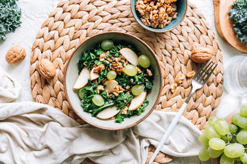 Delicious autumn spelt salad