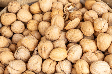 Shuk levinsky market: walnuts, Tel Aviv, Israel