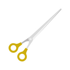 scissor closed on white background icon