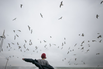 flying with the birds