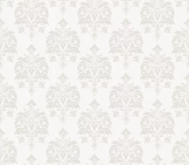 Foto auf Alu-Dibond Vector vintage style seamless pattern background for textile, paper or surface texture © Valentyna