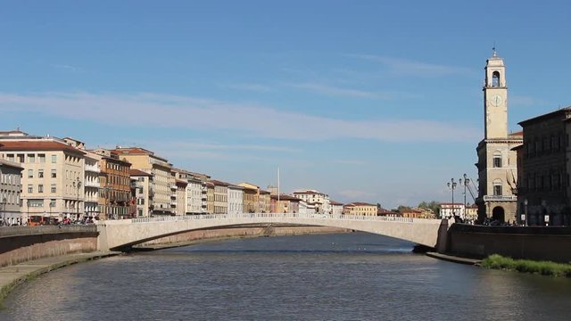 The Conte Ugolino bridge in Pisa also called Ponte di Mezzo