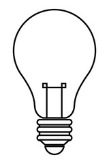 light bulb icon black and white