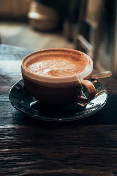 A cup of chia latte