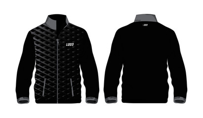 Sport Jacket grey and black template for design on white background. Vector illustration eps 10. © Whatever