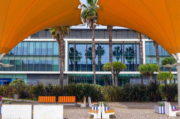 The Lisbon Oceanarium in the Park of Nations, Portugal