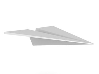 Fototapeta na wymiar 3D Rendering of paper plane