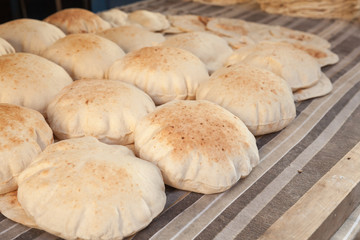 Homemade Kuboos, Egyptian pitta
