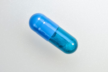 Blue drug pill